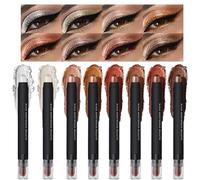 Shadow Shadow Matte and Creamy Eyeshadow - Shadow Shadow in Stick | Eyeshadow Pencil Create Sequins | Box of 8 Light and Sparkles | Multifunctional Pencil Make-Up