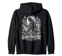 Shadow Strikes First Silence Has A Blade Ninja Zip Hoodie