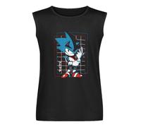 Shadow The Hedgehog Sleeveless T-Shirt Man's Fashion Cotton Black Vest Tank Clothes 3XL