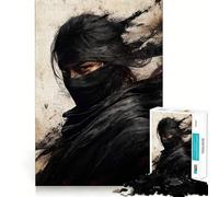 Shadow Warrior Graffiti Artwork 1000 Piece Jigsaw Puzzles for Adults Memory Boost Family Joy Pattern Assembly Santa Wish Pick 38x26cm