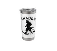 Shadow Warrior Ninja Cat Samurai Funny Japanese Anime Stainless Steel Insulated Tumbler