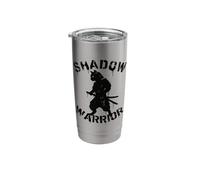Shadow Warrior Ninja Cat Samurai Funny Japanese Anime Stainless Steel Insulated Tumbler