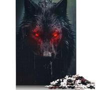 Shadow Wolf Puzzle für Erwachsene und Jugendliche, 1000 Teile, Puzzle für Erwachsene, nachhaltige Puzzlespiele, Weihnachtsgeschenke, 1000 Teile (75 x 50 cm)