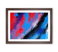 Shadow Words In Abstract Modern Art Framed Print | A2 Walnut Framed Wall Art | Ready to Hang | Abstract Positive Affirmations Picture | Living Room Bedroom Lounge Office
