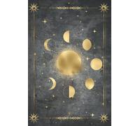 Shadow Work Journal: Blank Lined Grimoire Notebook With Celestial Sun Stars And Moon Phase Design, Great Witchy Gift For Women