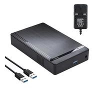 SHADOWCORE 2.5 3.5 inch External Hard Drive Enclosure, Portable SSD HDD Caddy Disk Case up to 18TB, USB 3.0 to SATA - for Windows, Linux macOS, PS4, Xbox