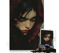 Shadowed Gaze︰ Dark Enchantress for Adults 1000 Piece Jigsaw Puzzle Mind Puzzle Relaxing Fun Image Assembly Warm Surprise 38x26cm