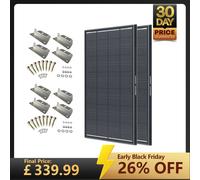 ShadowFlux 12V 200W 120W Anti-Shading Solar Panel - 200W / 2 Pieces with Free Z Bracket