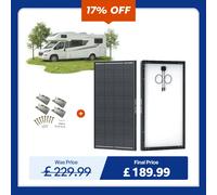 Renogy 200W ShadowFlux Anti-Shading N-Type Solar Panel Off Grid Solar Power for Motorhome, Shed, Campervan Caravan and Marine Boat