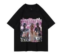 Shadowheart Astarion Baldur's Gate 3 Graphic T Shirt Unisex Fashio Cotton T-Shirt Harajuku Vintage T Shirts Streetwear Black