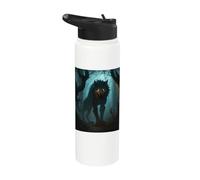 Shadowhunters in the Darkest Forest a Legend Wolf Stainless Steel Insulated Water Bottle