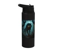 Shadowhunters in the Darkest Forest a Legend Wolf Stainless Steel Insulated Water Bottle