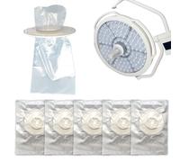 Shadowless Lamp Handle Cover Protector for Operating Room, Surgical Light Handle Sleeve for Clinic, Dental, Beauty Care, Disposable Sterile Individual Packaging, 5 PCS (B-5)