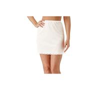 Shadowline Women's Nylon Essentials 15 Inch Half Slip 2715, White, 3X