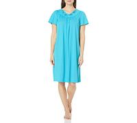 Shadowline Women's Petals 40 Inch Short Flutter Sleeve Waltz Gown - blue - Medium