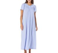 Shadowline Women's Petals 53 Inch Short Flutter Sleeve Long Gown, Lilac, 1X
