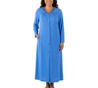 Shadowline Women's Petals 54 Inch Sleeve Long Coat, Sapphire, Large