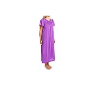 Shadowline Women's Petals Long Sleeve Long Gown Small Purple