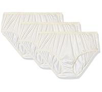 Shadowline Women's Plus-Size Panties - Nylon Hipster (3 Pack), Ivory, 8