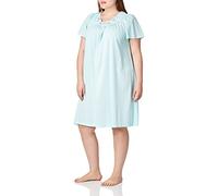 Shadowline Women's Plus-Size Petals 40 Inch Short Flutter Sleeve Waltz Gown, Sea Foam, Medium