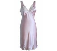 Shadowline Women's Rochelle Satin Full Slip with Adjustable Straps, Blush, XL