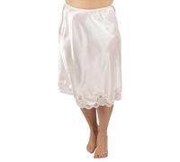 Shadowline Women's Rochelle Satin Half Slip, Ivory, XL