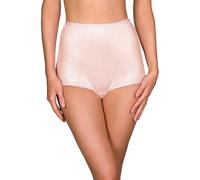Shadowline Women's Underwear Nylon Brief High Waist Panty 3 Pack 17042, Blush, 8