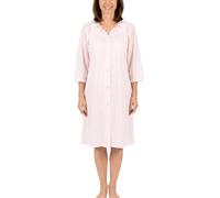 Shadowline Womens Women's Plus-Size Petals 3/4 Sleeve 41 Inch Waltz Coat Solid 3/4 Sleeve Bathrobe - Pink -