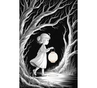 Shadows and Lanterns (6 x 9 Grid Notebook): Dark Aesthetic Tree Illustration Journal | 100 Graph Paper Pages for Writing, Planning & Notes