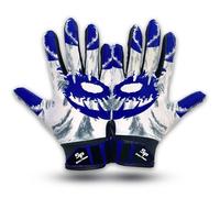Shadows Football Gloves - Shadow Strike - Youth Football Gloves - (Blue, Large)