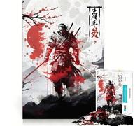 Shadows Warrior for Adults 1000 Piece Puzzle Mind Exercise Toy Gentle Leisure Design Assembly Seasonal Gift 38x26cm