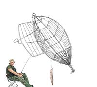 Shaersu Bait Traps for Fishing, Prawn Trap Made of Stainless Steel, Bait Basket with Maggots for Carp Bait in the Reef Area, Made of Stainless Steel