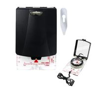 Shaersu Compass for Hiking | Luminous Mirror Compass - Waterproof Navigation Tool for Diving, Hiking, Survival, Boating, Hunting, Fishing