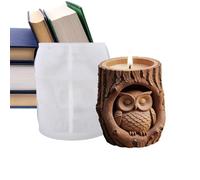 Shaersu Epoxy Molds - DIY Funny Owl Craft Supplies | Planter Casting Silicone Molds,for Home Decor Art Projects Flower Pot Storage Organizer Wax Plaster Clay