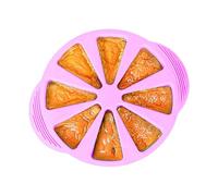 Shaersu Silicone Baking Mold - Non-Stick 8 Cavity Heat-Resistant Triangle | Triangle Cavity Cake Mold | for Home Family Gathering Party Mousse Jelly Pudding Fruit Pie