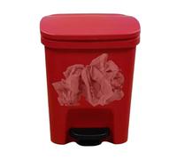 Shaersu Trash Can With Lid,Rectangular Slim Garbage Can with Soft-Close Foot Pedal - Waste Bin Odor Protection, Rectangular Trash Foot Pedal For Bathroom, Kitchen