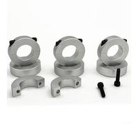 Shaft Collar Clamp Type Double Split for 6mm to 40mm Shafts, Aluminum Alloy Retaining for Ring with Black Oxide Oiled Finish, 1 Piece(8MM)