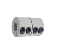 Shaft Coupler D25L40 D32L45 for Stepper Servo Motor, Clamp Type Rigid Coupling for Engraving Machine, CNC Platform, 6.35-8 to 12-15mm Optional Models, Aluminum Alloy Stainless Steel, 1 Pc