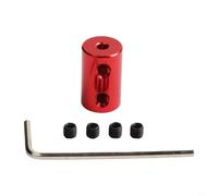 Shaft Coupling 2mm-6mm Motor Connector Sleeve for Mechanical Transmission, 45# Steel, 90 Degree Fixing with 4 Screws, Red(3-3.17)