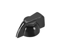 Shaft Hole Potentiometer Knobs, Guitar Knob with Set Screw, Black Bakelite Chicken Head Knobs for Tone and Volume Control, Speaker Control and Power Amplifier Knobs