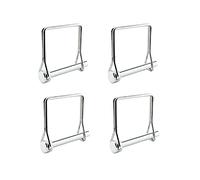 Shaft Locking Pin, 316 Stainless Steel Square Shaft Locking Lock Pin Safety Coupler Pin Retainer for Table Saw, Lawn, Gardening, Farming, Truck, Boat, Trailer D6.3L50-4PCS
