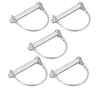 Shaft Locking Pin - 9mm x 70mm Coupling Pin for Trailers Agricultural Wagons Lawn Garden Round Arc 5pcs