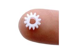 shaft pinion 1pcs 0.5 Module 13 Teeth Motor Shaft Gear 0.5M 15T POM Motor Gear 3mm 4mm D Hole N20 370 Gear Motor Spindle Model Gear motor transmission(WHITE,3MM)