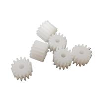 shaft pinion 30pcs Plastic Gear 0.5M 8T 9T 10T 14T 16T 18 Teeth Small Spur Gear 2mm Inner Diameter Flat Pinion DIY Toy Model Motor Gear motor transmission(16 Teeth)