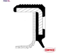 Corteco Crankshaft Seal 19037229B – Fits 1684105, 1876189