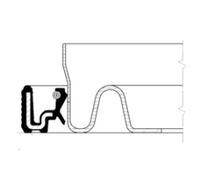SHAFT SEAL, CRANKSHAFT FOR IVECO CORTECO 12031045B FITS TRANSMISSION SIDED