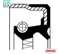 Corteco Differential Shaft Seal 01033626B for Ford Escort/Sierra Turnier 2.3L, Granada I, Scorpio I