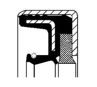 Shaft Seal, differential CORTECO 12001910B fits Front Axle