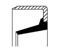 SHAFT SEAL MANUAL TRANSMISSION FITS: VW RABBIT / CABRIOLET I CABRIOLET 1.5/1.
