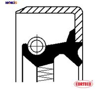 Corteco Shaft Seal Wheel Hub 01019283B for Mercedes-Benz C-Class/T-Model 124 SL